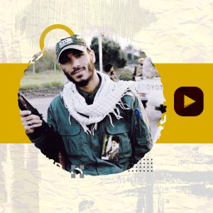 کلیپ شهید هادی ذولفقاری" روضه خوانی کنار مزار شهید "